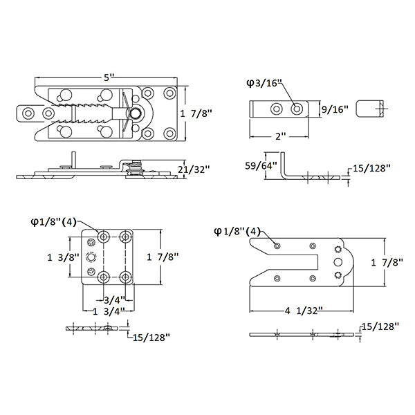 Sectional Couch Connectors, Heavy Duty Interlocking Couch Connectors to Make Sectionals Stay, Metal Sofa Clamps for Sectionals Furniture Sofa Couch