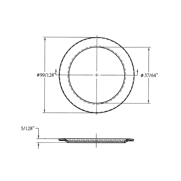 Brass Vent Washer, Gold Washer