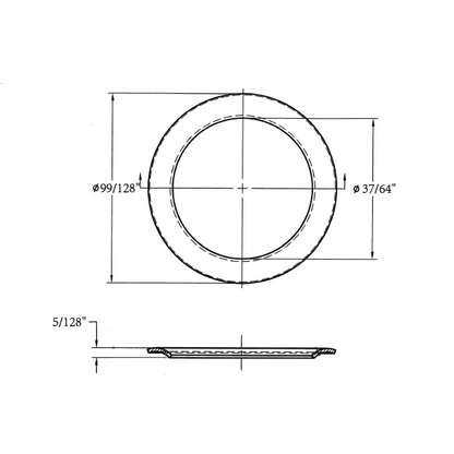 Brass Vent Washer, Gold Washer