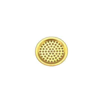 Brass Circular Soffit Vent in Gold, for Cabinets, Shoes Cabinets, Lockers and Pet Houses