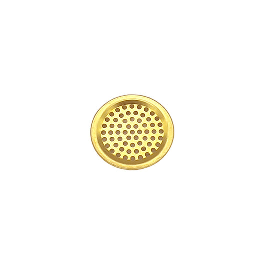 Brass Circular Soffit Vent in Gold, for Cabinets, Shoes Cabinets, Lockers and Pet Houses