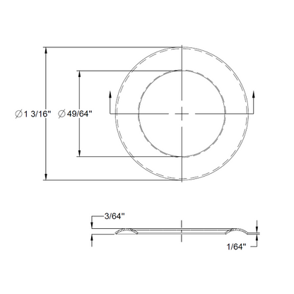 Brass Vent Washer, Gold Washer