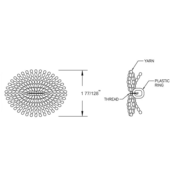 Tuft Rosettes - Pure Wool - Multiple Colors Available