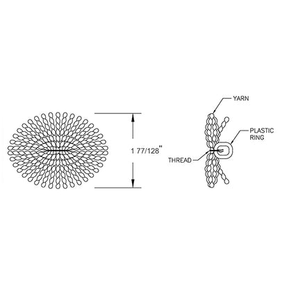 Tuft Rosettes - Pure Wool - Multiple Colors Available