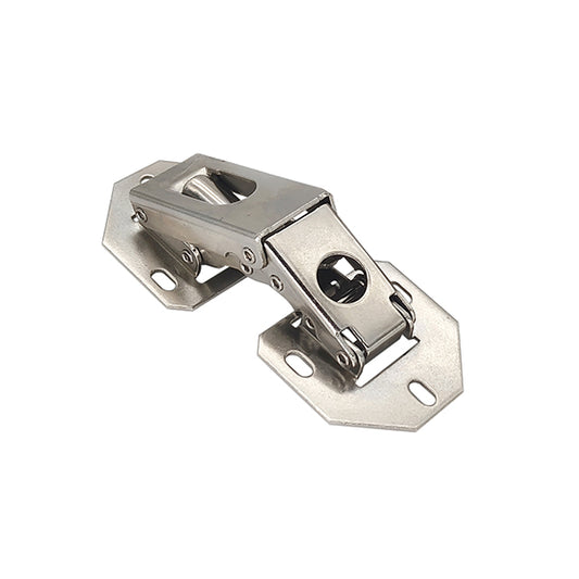 Cabinet Hinges, 90-Degree Self-Closing, Nickel Plated Steel, Modern/Contemporary Style, Easy Installation Without Punching Holes