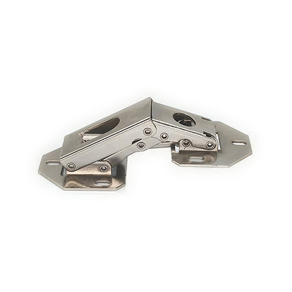 Cabinet Hinges, 90-Degree Self-Closing, Nickel Plated Steel, Modern/Contemporary Style, Easy Installation Without Punching Holes