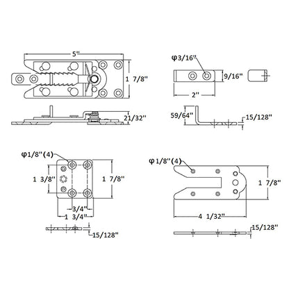 Sectional Couch Connectors, Heavy Duty Interlocking Couch Connectors to Make Sectionals Stay, Metal Sofa Clamps for Sectionals Furniture Sofa Couch
