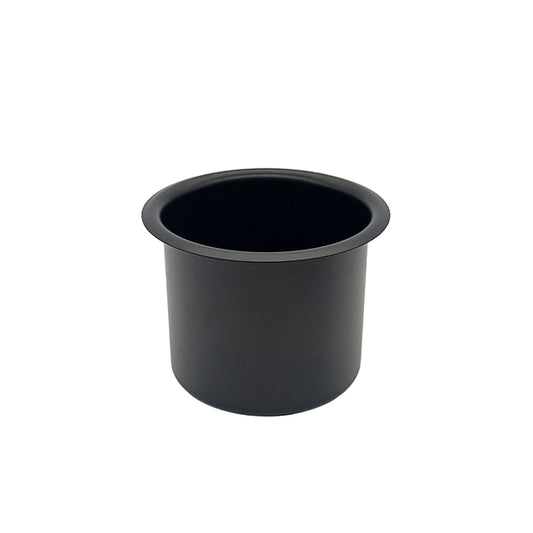 Black Steel Cup Holder, Drop-in Cup Holder for Casino Poker Tables, Work Desks, Sofas, Boats, Benches, RVs, Cars & Trucks