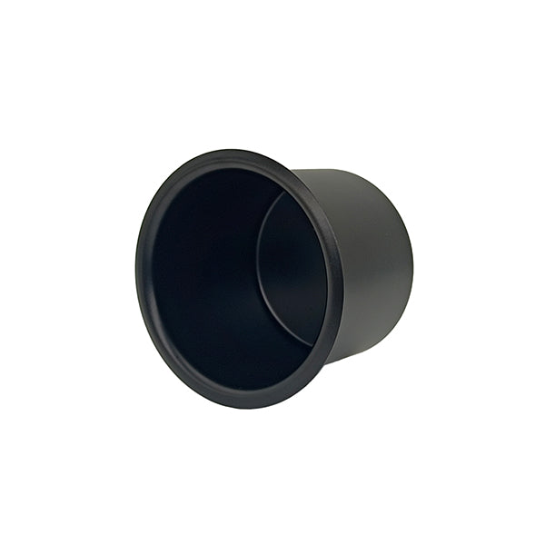 Black Steel Cup Holder, Drop-in Cup Holder for Casino Poker Tables, Work Desks, Sofas, Boats, Benches, RVs, Cars & Trucks