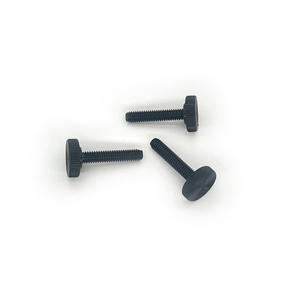Knurled Thumb Screws, Black Carbon Steel Flat Head Bolts Grip Knobs Hand Tighten Thread Fasteners