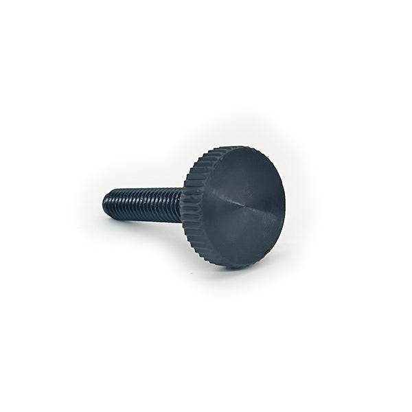 Knurled Thumb Screws, Black Carbon Steel Flat Head Bolts Grip Knobs Hand Tighten Thread Fasteners