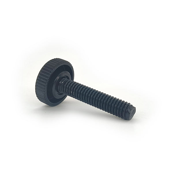 Knurled Thumb Screws, Black Carbon Steel Flat Head Bolts Grip Knobs Hand Tighten Thread Fasteners