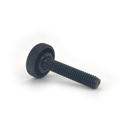 Knurled Thumb Screws, Black Carbon Steel Flat Head Bolts Grip Knobs Hand Tighten Thread Fasteners