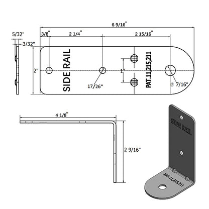 Heavy Duty L Bracket Right Angle Bracket Carbon Steel L Shape Corner Brace Large Angle Brackets for 90 Degree Metal Wood Corner, Solid Shelf Support L Shape Bracket, Rail Leg, Outdoor