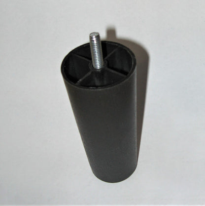 Leg, Plastic, Round , With Bolt, Wood Grain