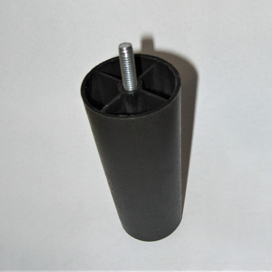 Leg, Plastic, Round , With Bolt, Wood Grain