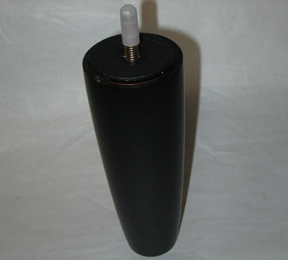 Leg, Wood, Round Tapered, 6 H, Push In Glide