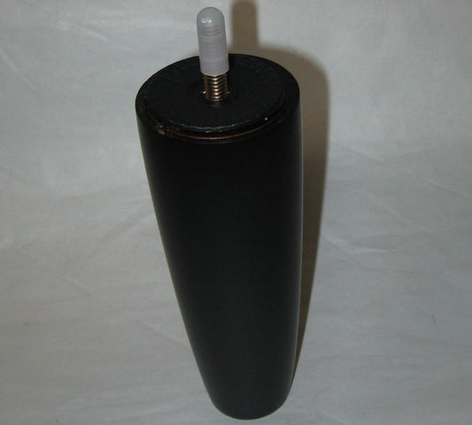 Leg, Wood, Round Tapered, 6 H, Push In Glide