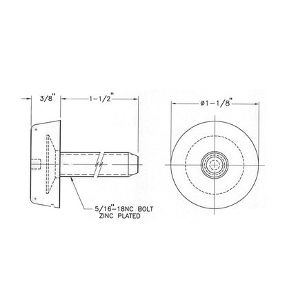 Adjustable Leveling Steel Feet, Furniture Table Legs, Steel Bolt