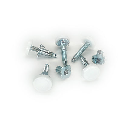 Adjustable Leveling Steel Feet with T-Nut, Furniture Table Legs, Steel Bolt