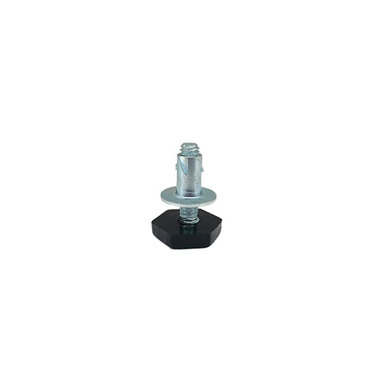 3/8"-16 x 1.5" Adjustable furniture glides bolt black with Tee-nut