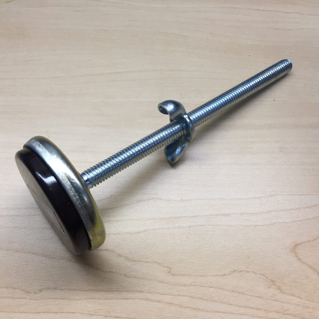 Glide, Adjustable 2.25" Base with 5.25" and 6" Threaded Shaft – 3/8"-16, Pre-Assembled