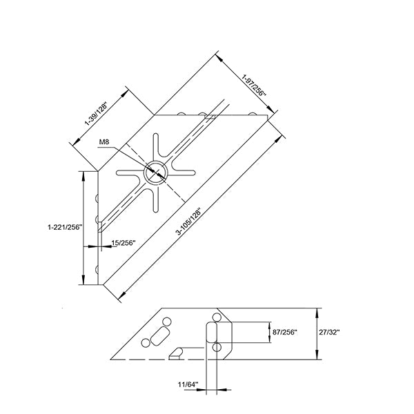 CORNER LEG LEVELATOR BRACKET