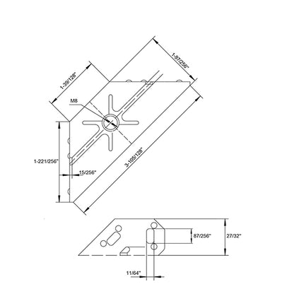 CORNER LEG LEVELATOR BRACKET