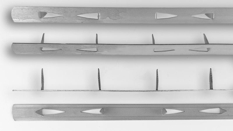 3" Upholstery Metal Tack Strip Velvet Edge™ Fabric Protection