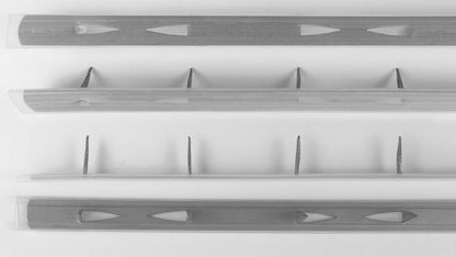 13" Upholstery Metal Tack Strip Plastic Sleeved Fabric Protection