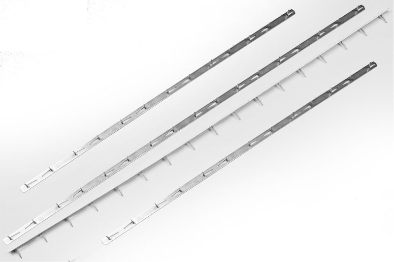 3" Upholstery Metal Tack Strip Velvet Edge™ Fabric Protection